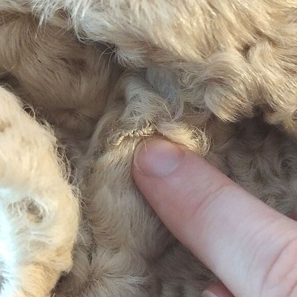 Women's Small? Short Curly Sheep/Lamb, Soft Sheepskin Fur Trench Coat, Unbranded - Picture 10 of 16